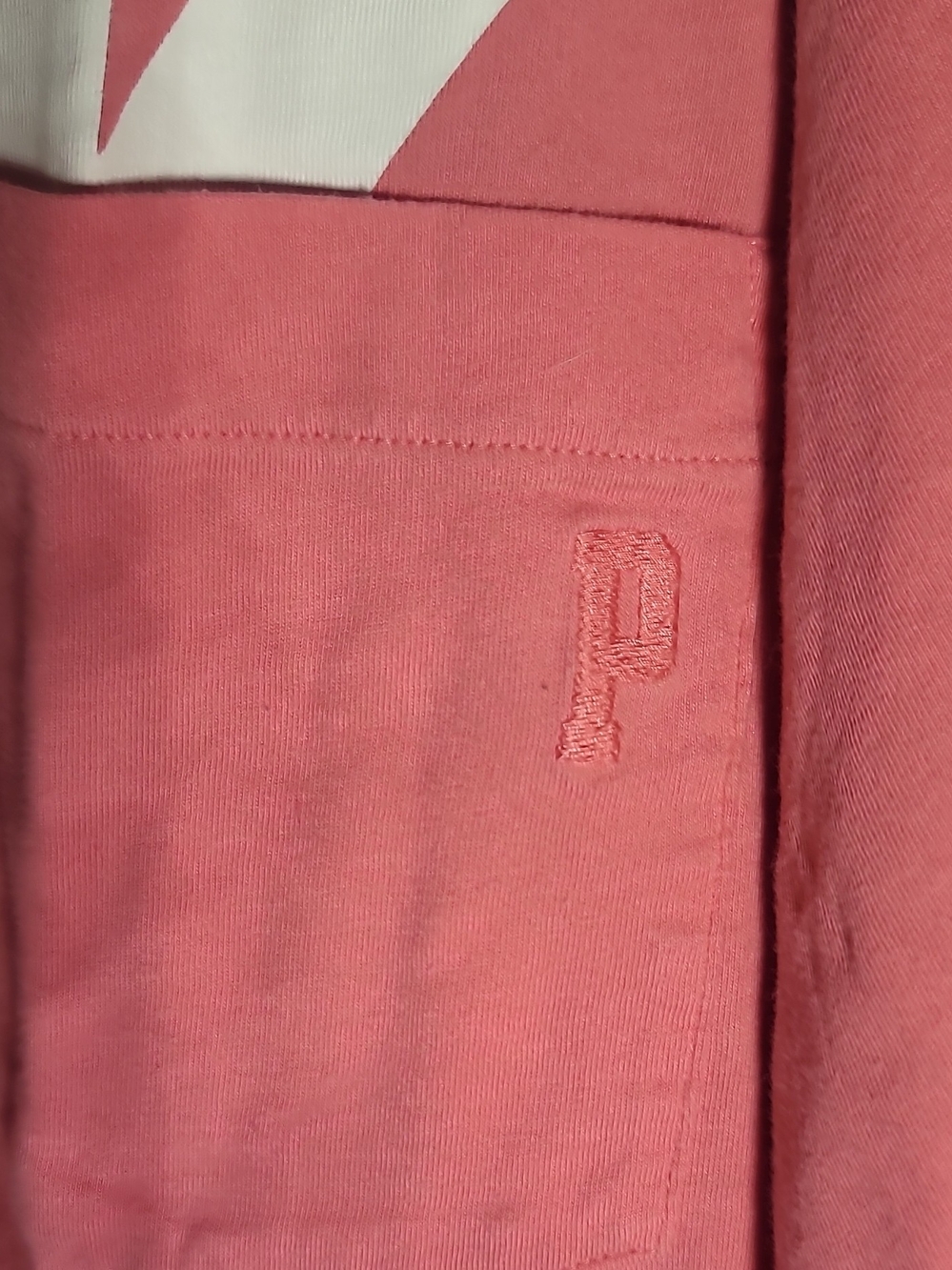 PINK Victoria's Secret Girls' Long Sleeve Logo Pocket Tee - Pink - Picture 3 of 7